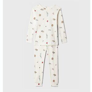 Gap Kids Soft New York City NYC Graphic Pring Pajamas 100% Organic Cotton PJ Set